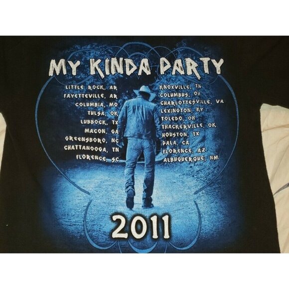 JASON ALDEAN Concert T-Shirt My Kinda Party Tour 2011 Small 2 SIDED          B7 - Picture 1 of 9